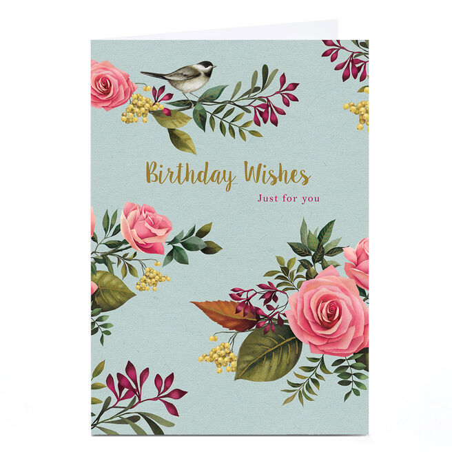 Personalised Birthday Card - Birthday Wishes Just For You
