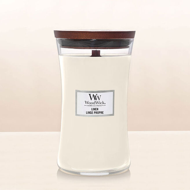 Woodwick Linen Candle