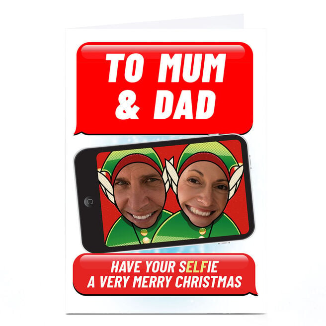 Personalised PG Quips Christmas Photo Card - Have Your Selfies