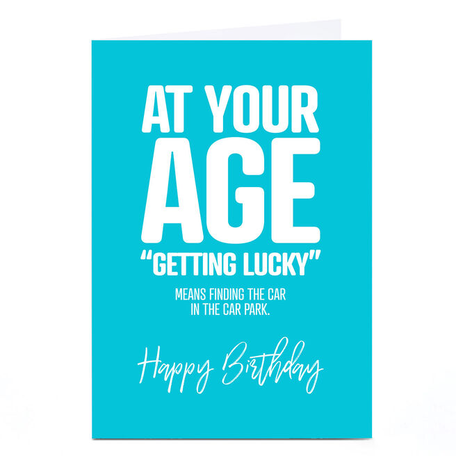 Personalised Punk Birthday Card - At Your Age