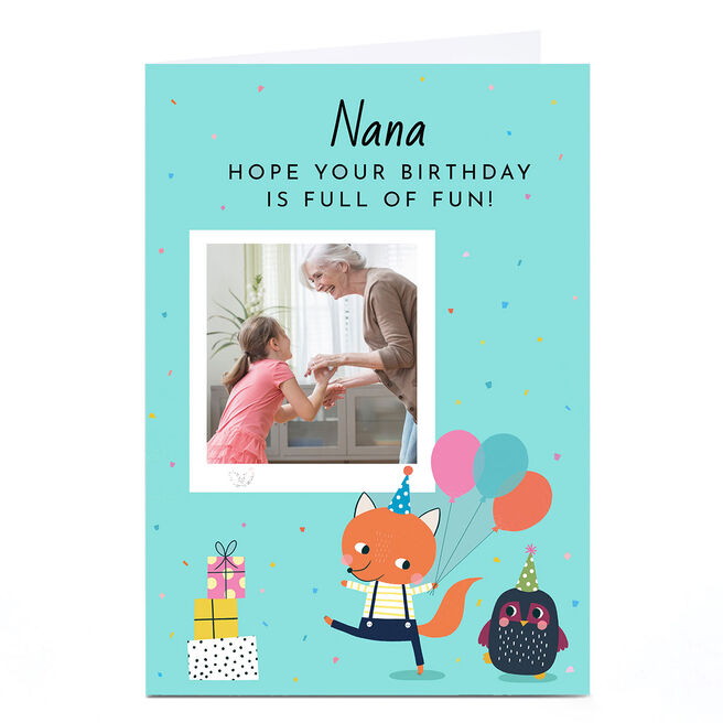 Personalised Lemon & Sugar Photo Card - Full Of Fun 