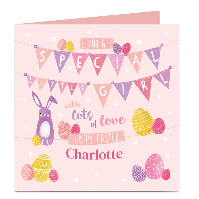 Personalised Easter Card - Little Girl
