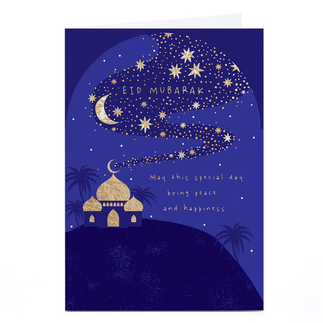 Eid Card - Eid Mubarak Peace And Happiness