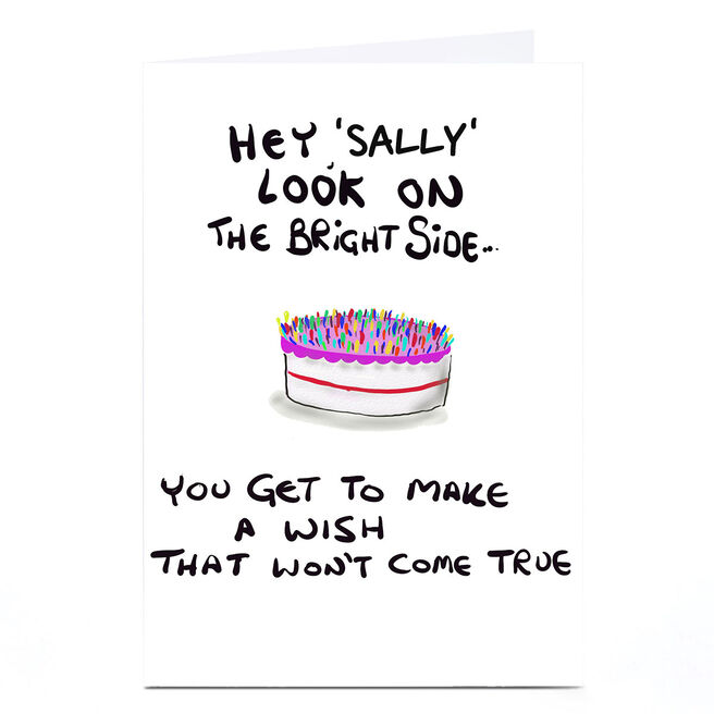 Personalised Do Something David Birthday Card - Bright Side
