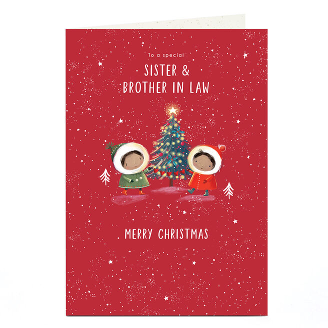 Christmas Card - Bundled Up Couple, Sister & Brother In Law
