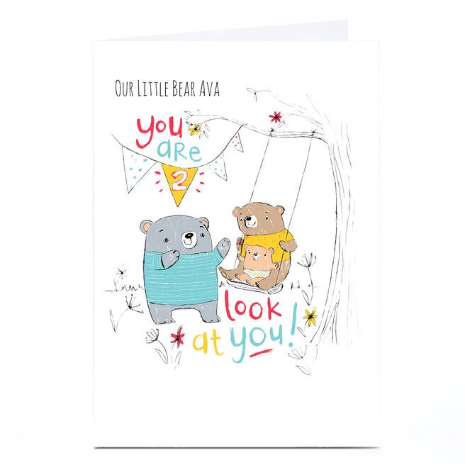 Personalised Emma Valenghi Birthday Card - You Are 2