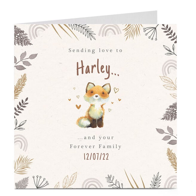 Personalised Adoption Card - Your Forever Family