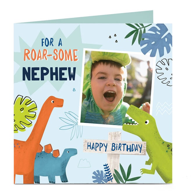 Personalised Birthday Photo Card - Roar-some Birthday 