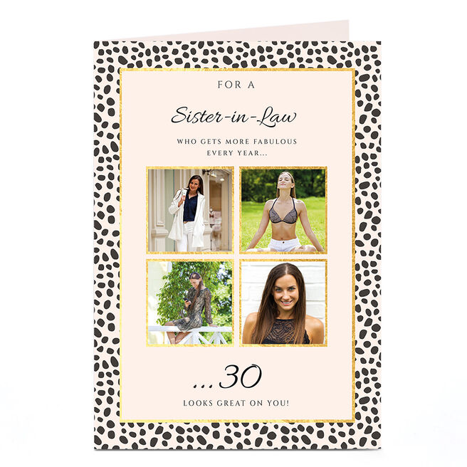 Photo Birthday Card -  Looks Great On You, Editable Age