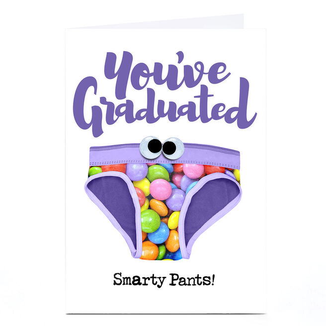Personalised PG Quips Graduation Card - Smarty Pants!