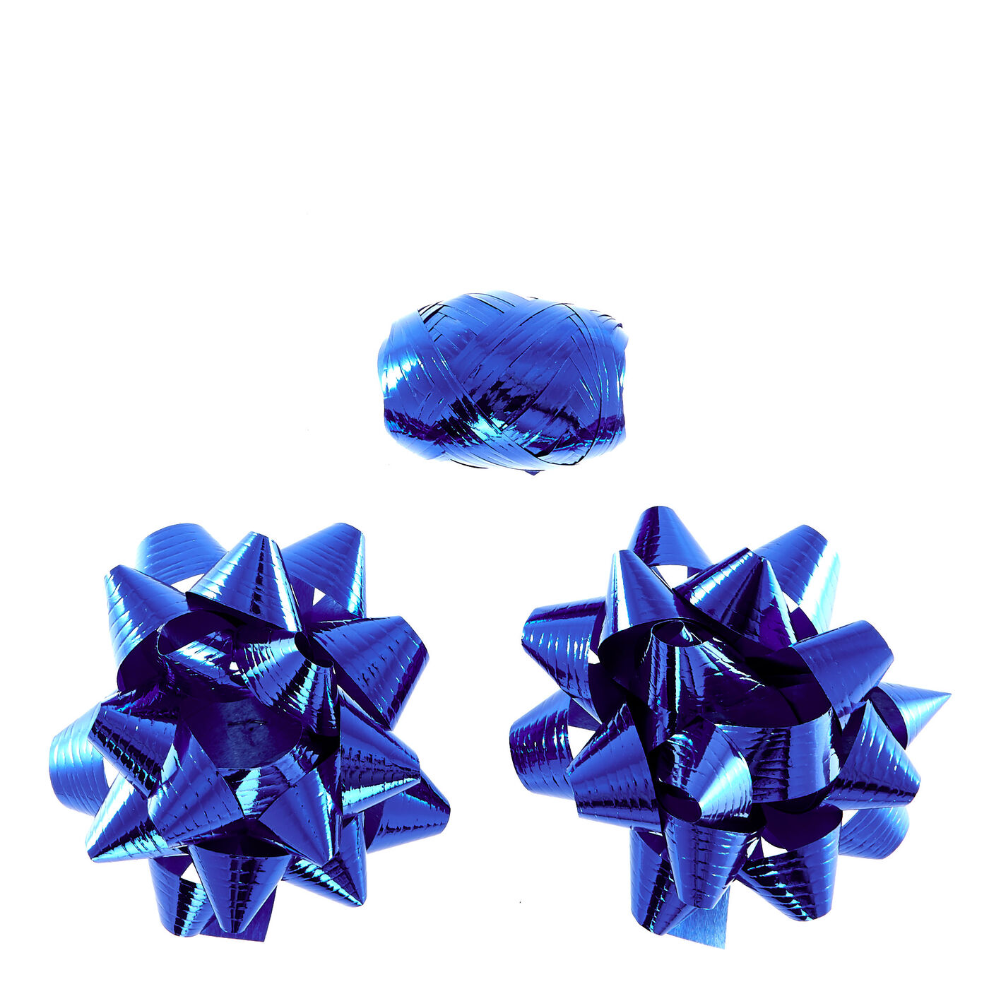 Buy 2 Navy Foil Bows & Curling Ribbon for GBP 0.99 Card Factory UK