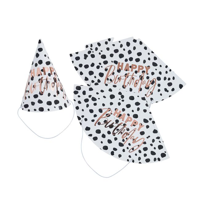 Dalmatian Happy Birthday Party Hats - Pack of 10