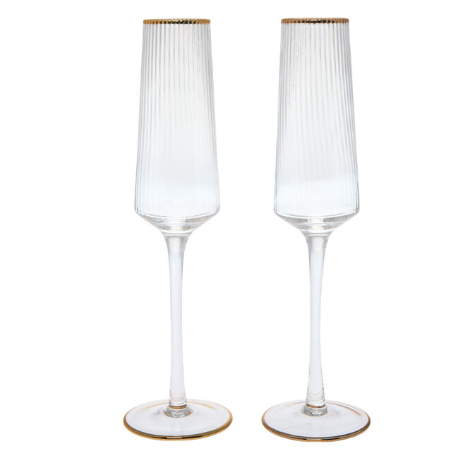 A Perfect Pair Twin Champagne Flutes