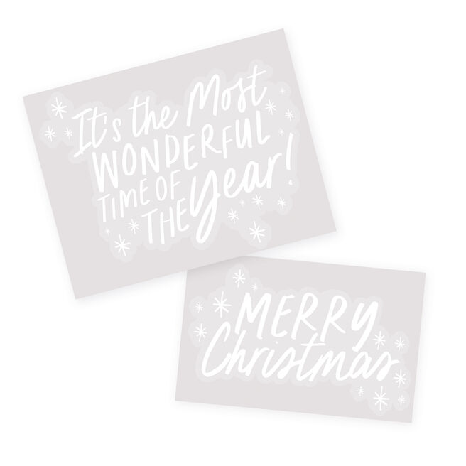 Festive Window Clings - Pack of 2