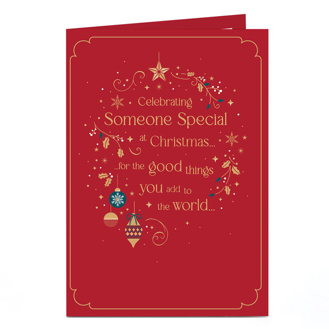 Christmas Card - Celebrating Someone Special