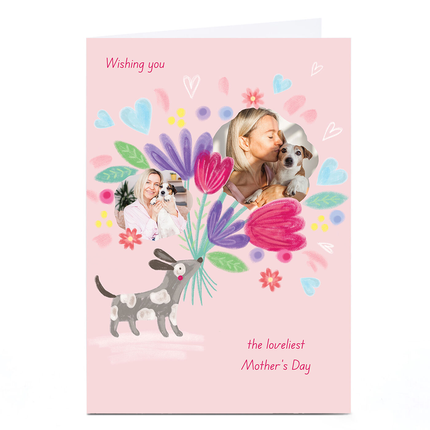 Buy Photo Kerry Spurling Mother's Day Card - Dog Holding Flowers for ...
