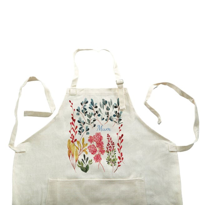Personalised Mother's Day Apron - Floral, Any Relation