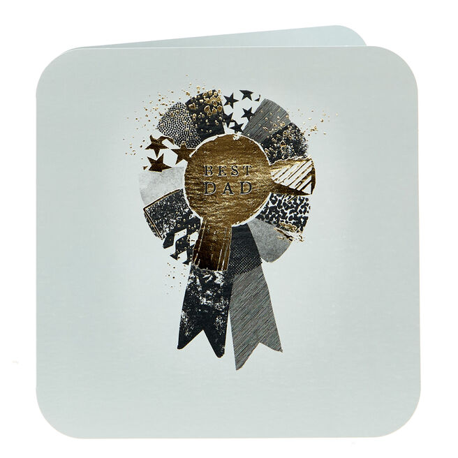Mind Charity Father's Day Card - Best Dad Rosette 