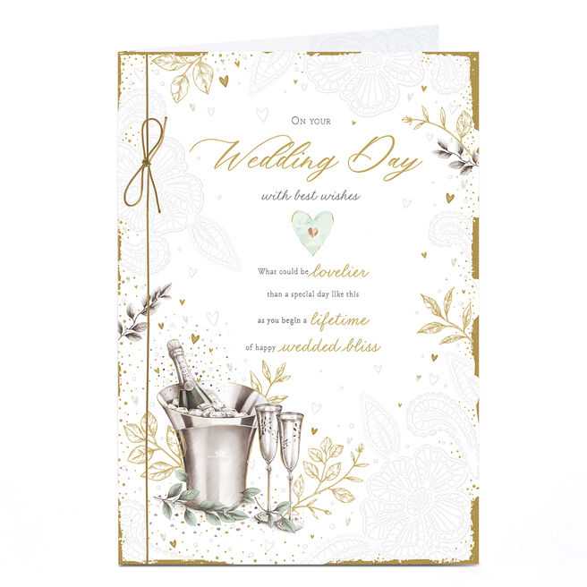 Wedding Card - Begin A Lifetime of Happy Wedded Bliss