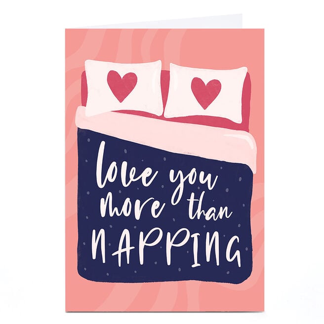 Personalised Phoebe Munger Card - Napping
