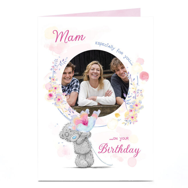Photo Tatty Teddy Birthday Card - Especially for You, Mam