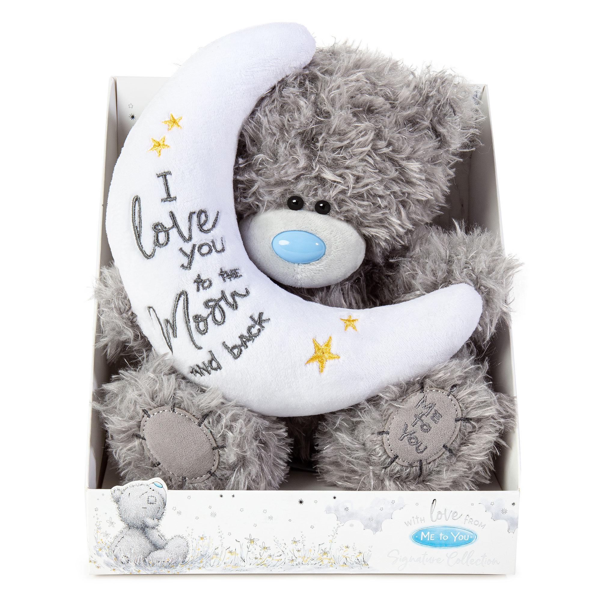 Me To You Tatty Teddy 3D-Grußkarte | „Love You To The Moon And Back“ – 15,2 X 15,2 Cm Mit Abnehmbarem Anhänger