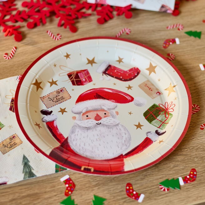 Letter to Santa Paper Plates - Pack of 10