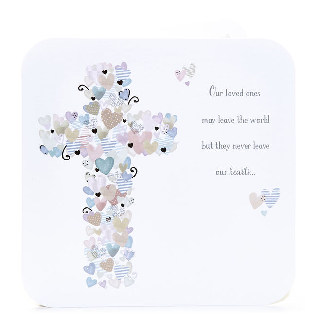 Sympathy Card - Never Leave Our Hearts