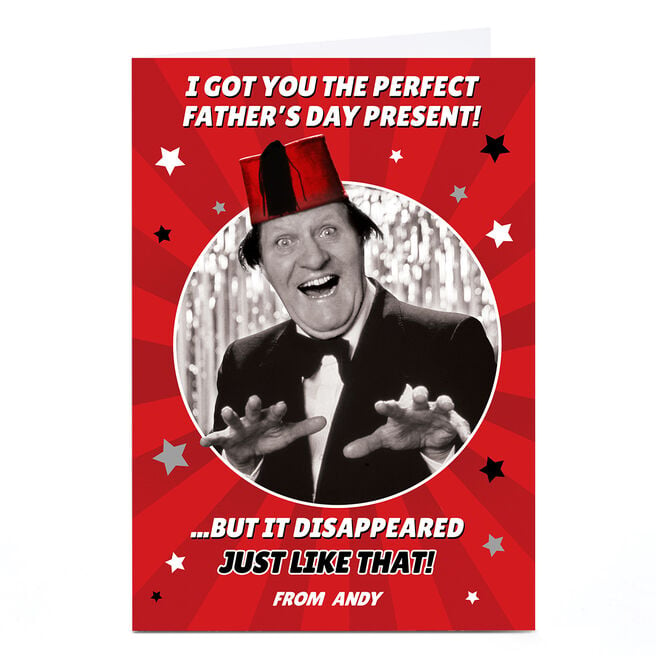 Personalised Tommy Cooper Father's Day Card - Just Like That