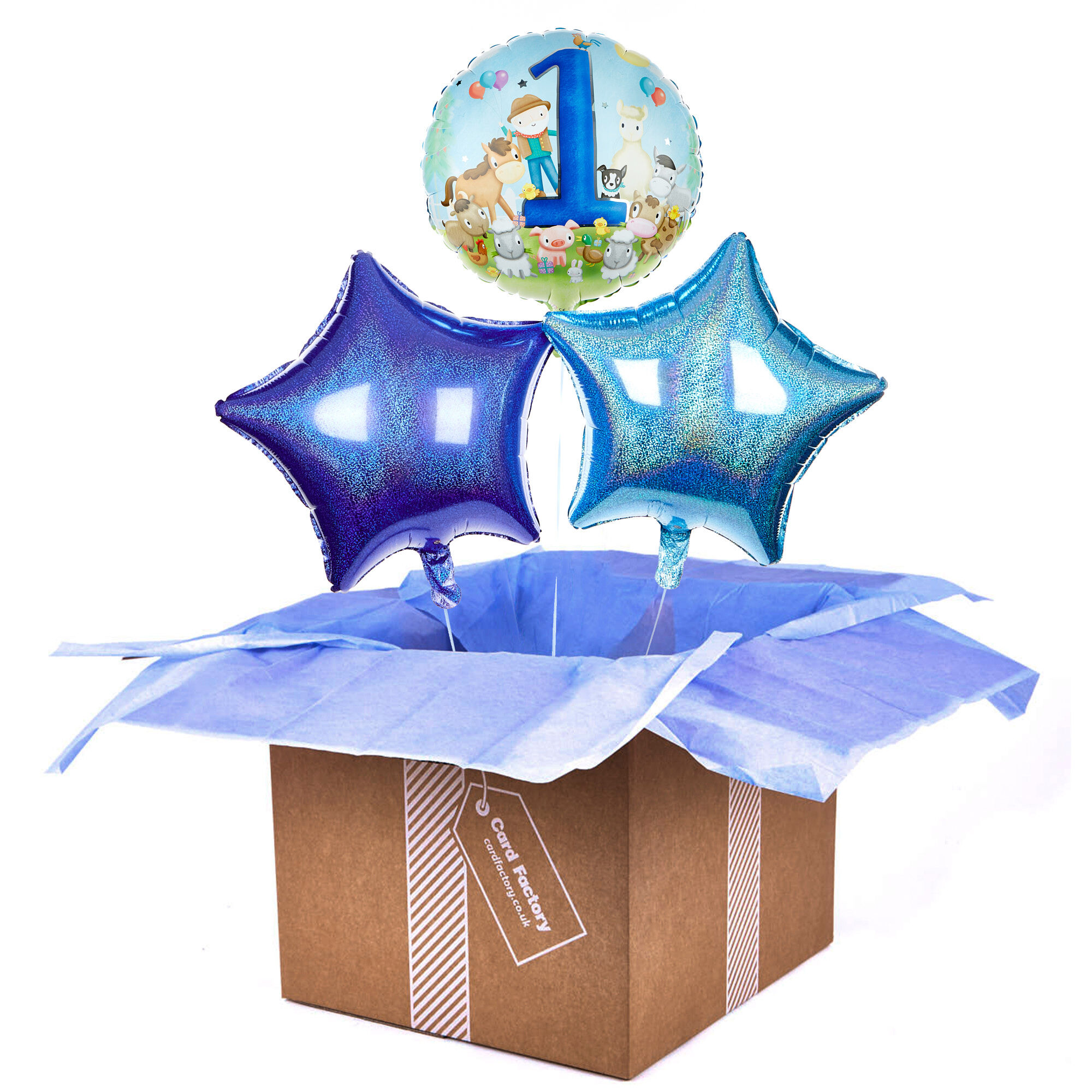 1st birthday sales balloons card factory