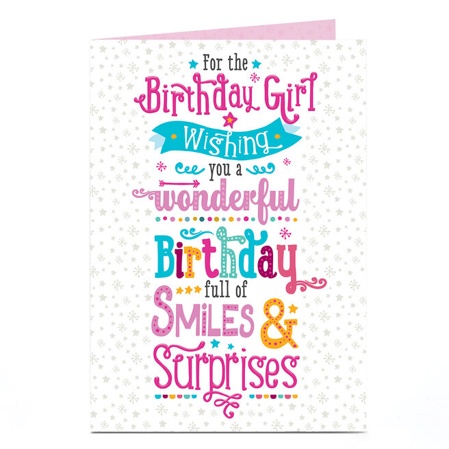 Birthday Card - Smiles and Surprises