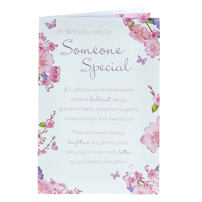 Birthday Card - Someone Special Floral