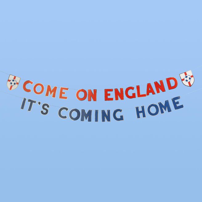 Come On England It's Coming Home Card Banners