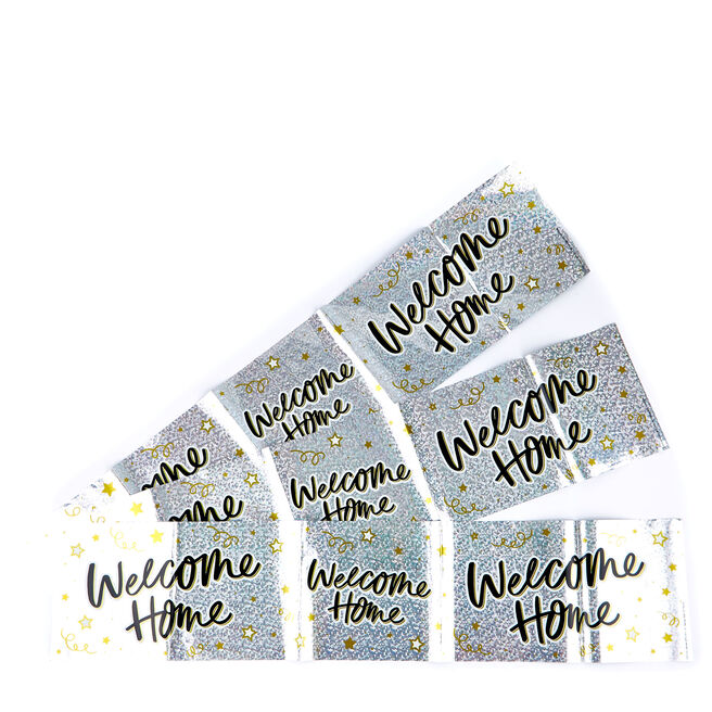 Holographic Welcome Home Party Banners - Pack Of 3 