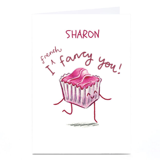 Personalised Whale & Bird Card - I French Fancy You 