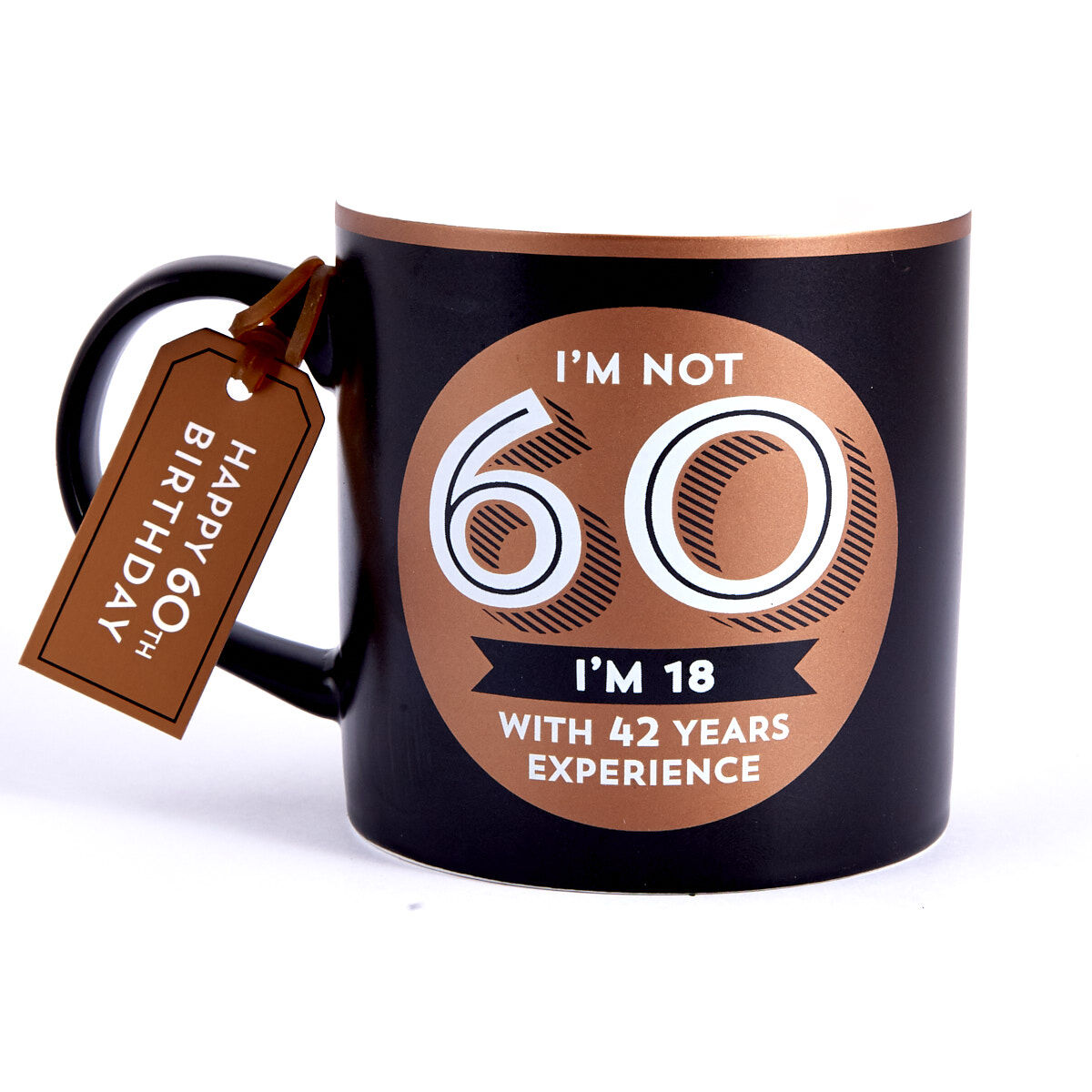 Buy 60th Birthday Mug - 18 With 42 Years Experience for GBP 3.99