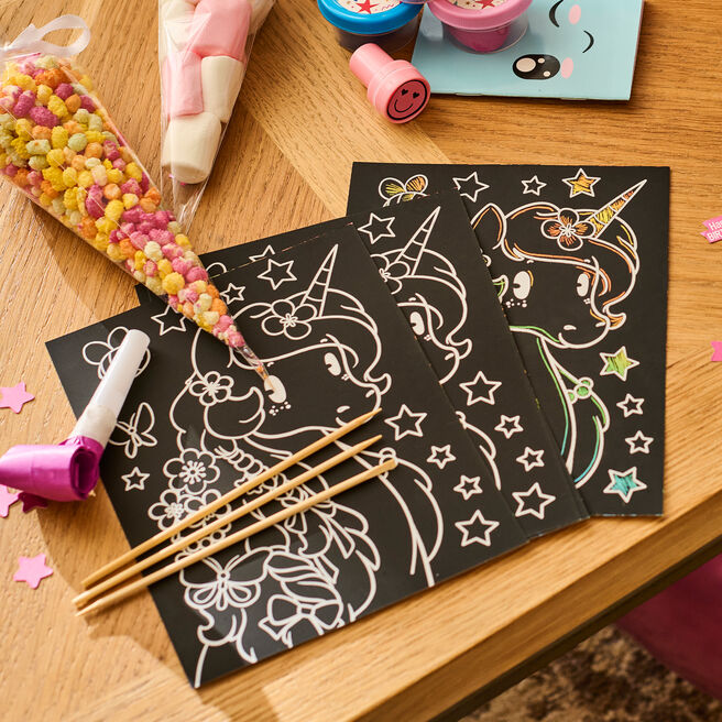 Unicorn Scratch Art Pack
