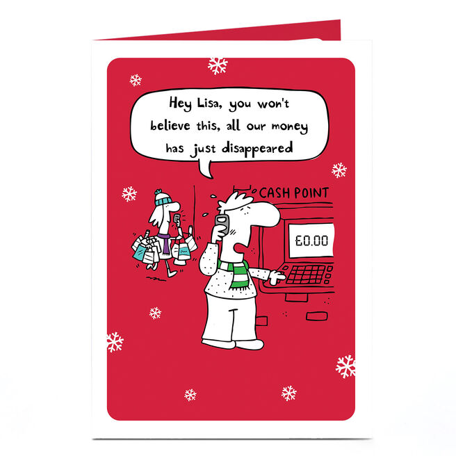 Personalised Christmas Card - Missing Money