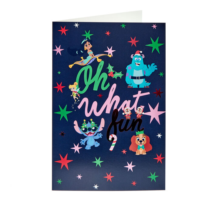 Disney Oh What Fun Christmas Card