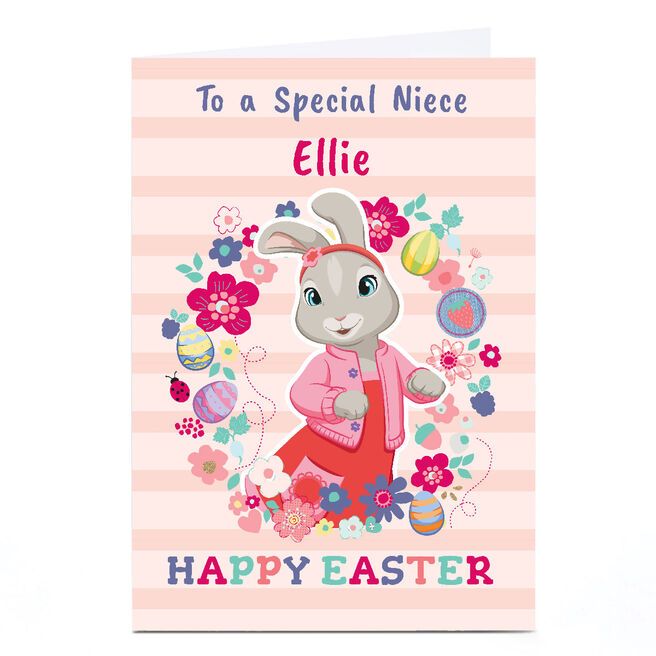 Personalised Peter Rabbit Easter Card - Peter Rabbit, Niece