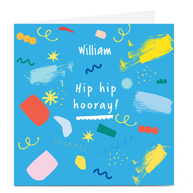Personalised Squirrel Bandit Card - Hooray Butterflies
