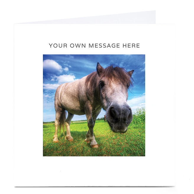 Personalised Card - Horse With Blue Skies