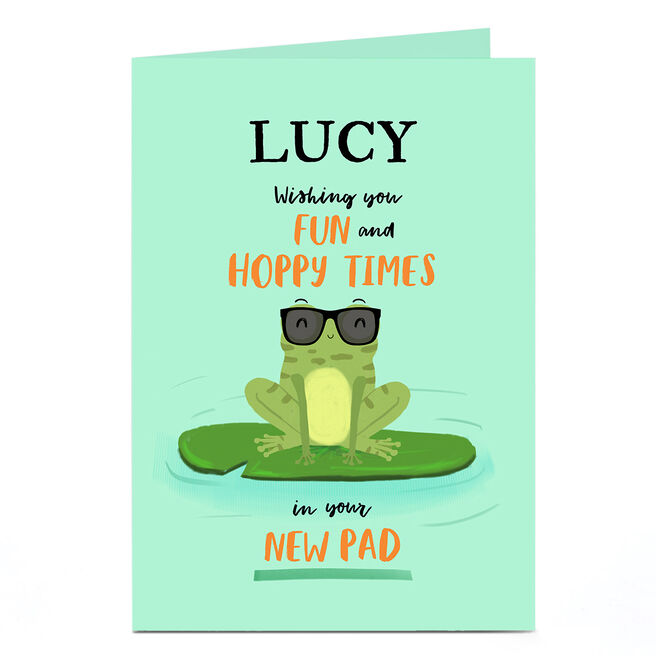 Personalised New Home Card - Fun & Hoppy Times