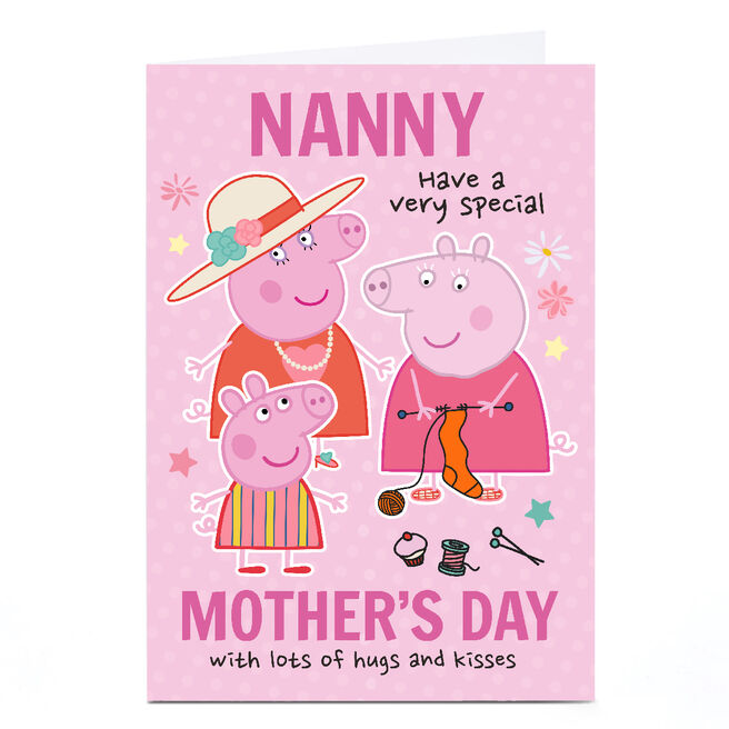 Personalised Mother's Day Card - Peppa Pig, Nanny