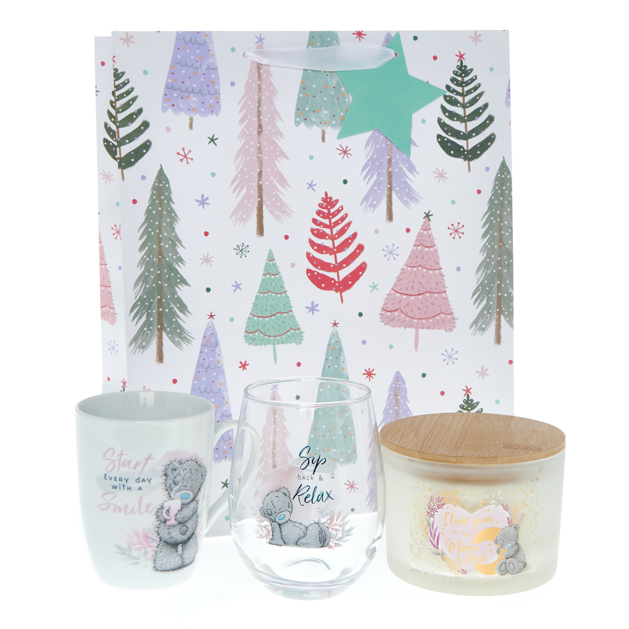 Corona Di Natale Me To You Tatty Teddy – Ufficiale – Con Orsetto E Fiocco Dorato – Decorazione Natalizia