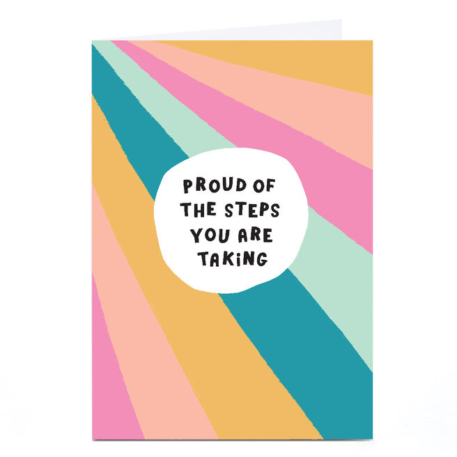 Personalised Ebony Newton Card - Proud Steps