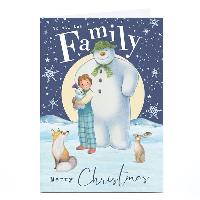 The Snowman Christmas Card - To All The Family