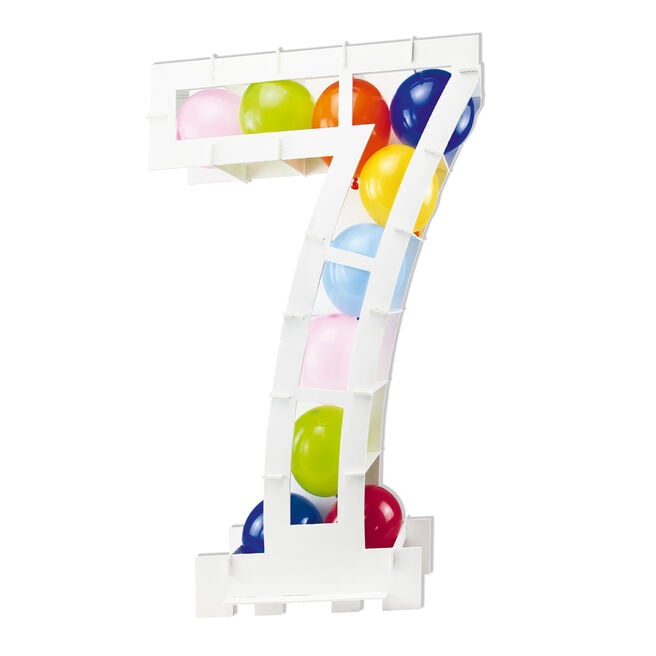 Large Number 7 Balloon Stand