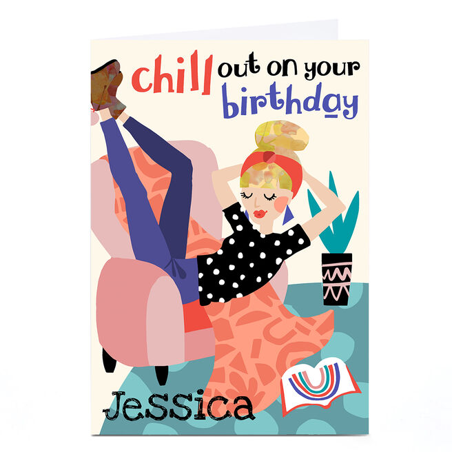 Personalised Bev Hopwood Birthday Card - Chill Out