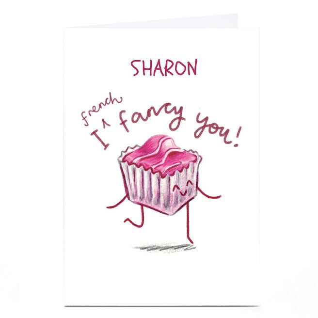 Personalised Whale & Bird Card - I French Fancy You 